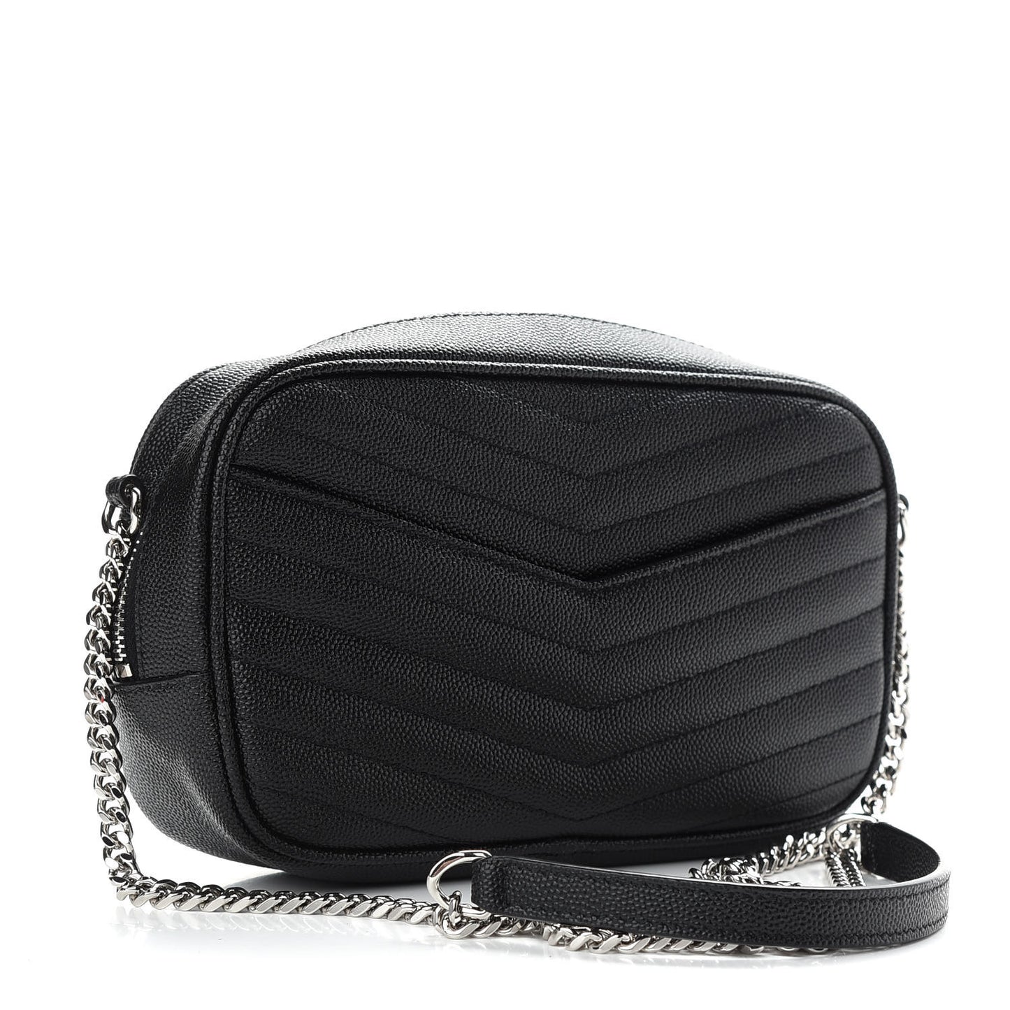 Grain De Poudre Matelasse Monogram Mini Lou Camera Bag Black