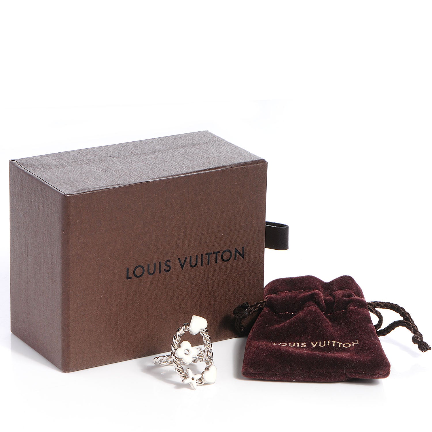 Louis Vuitton Sweet Monogram Coeurs Ring 6 White 5 of 5