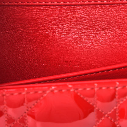 Christian Dior Patent Cannage Miss Dior Promenade Pouch Red 7 of 11