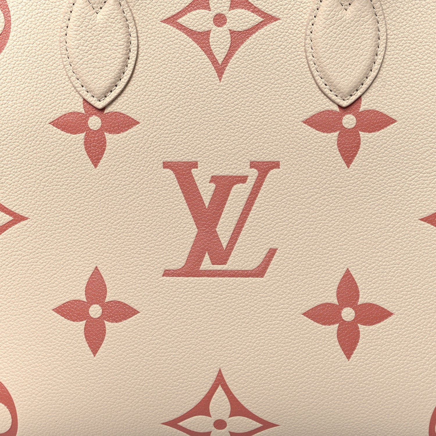 Louis Vuitton Empreinte Monogram Giant Onthego MM Creme Rose Trianon 7 of 11