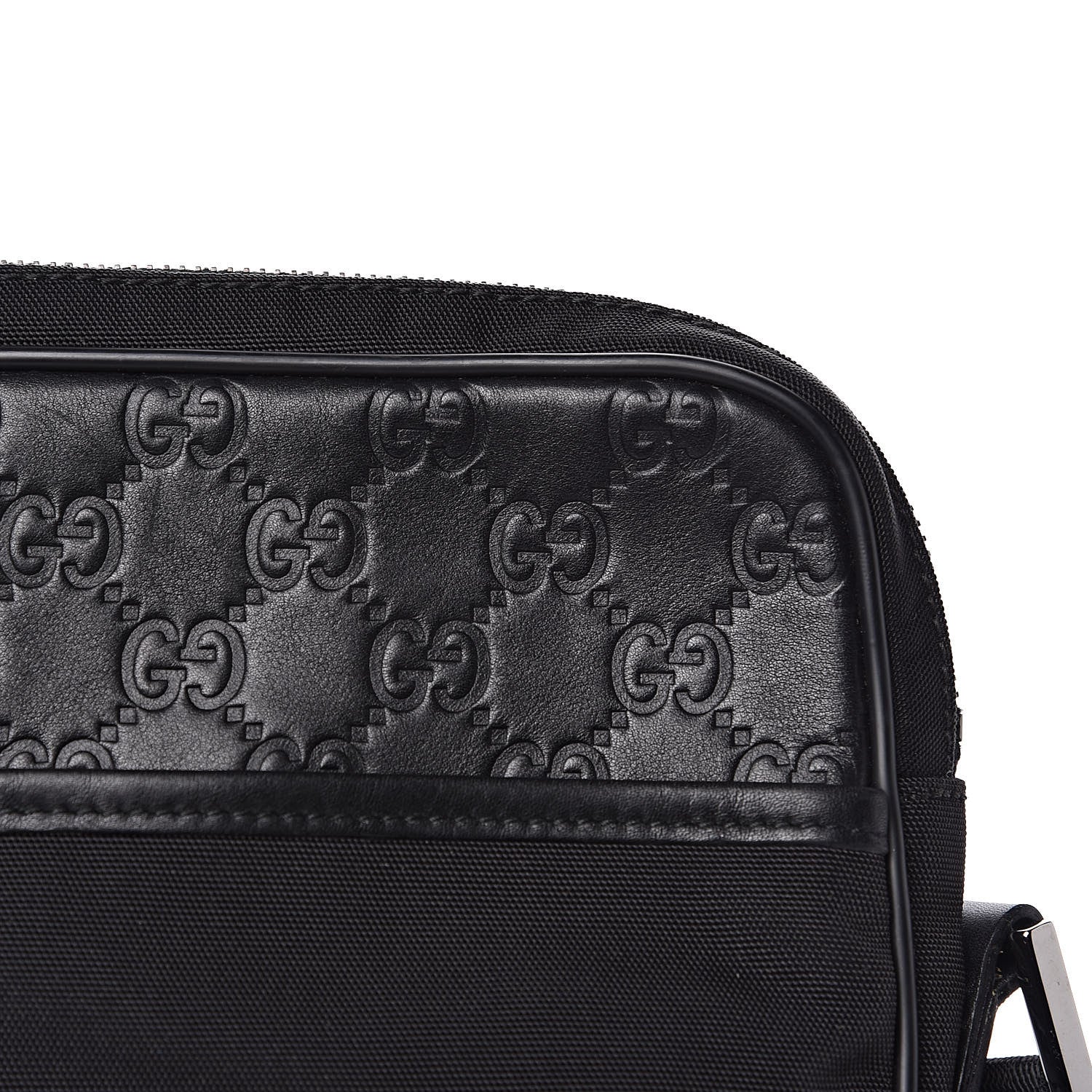 Gucci Guccissima Nylon Shoulder Bag Black 11 of 11