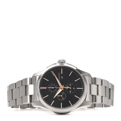 Gucci Stainless Steel 44mm G-Timeless Chronograph Quartz Watch Black 2 of 5