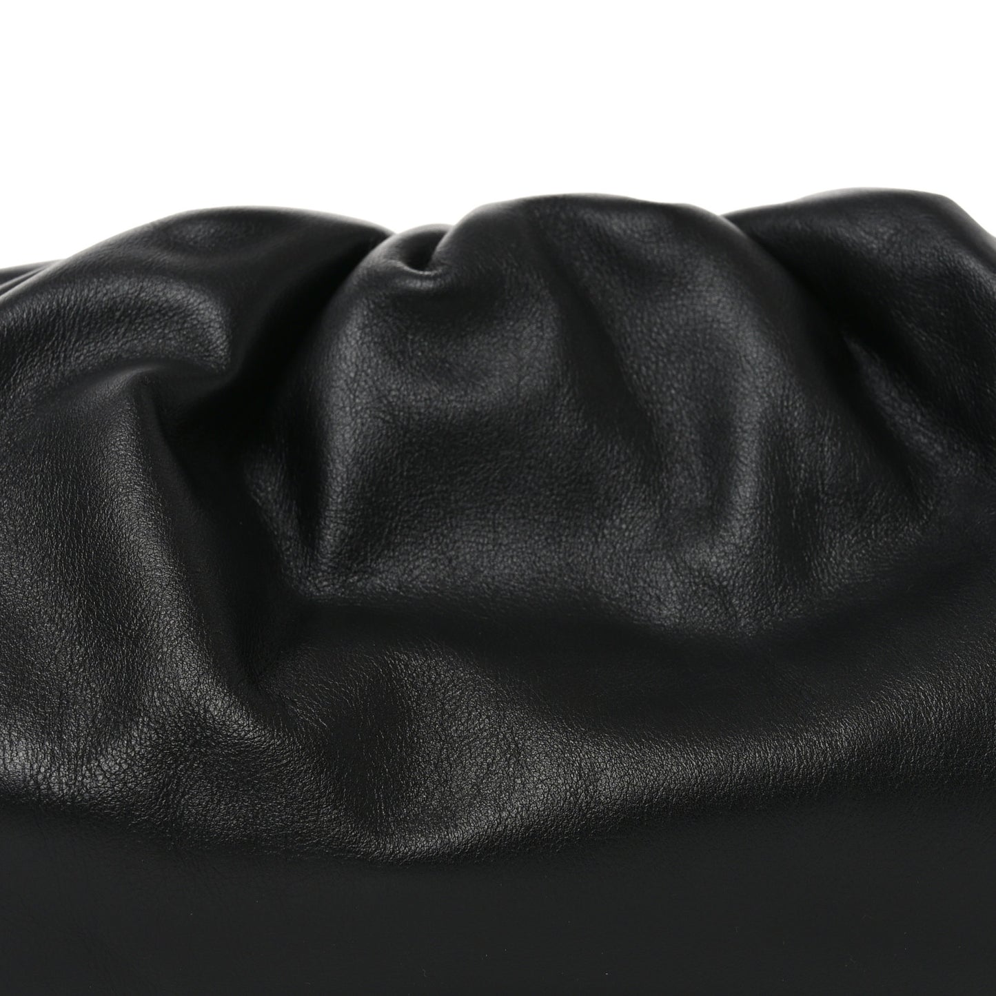 Smooth Butter Calf The Pouch Oversized Clutch Black