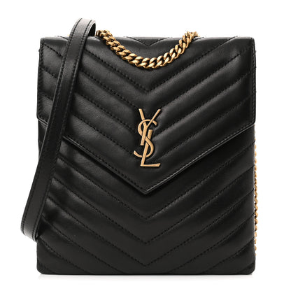 Saint Laurent Lambskin Quilted Double Flap Bag Black 1 of 10