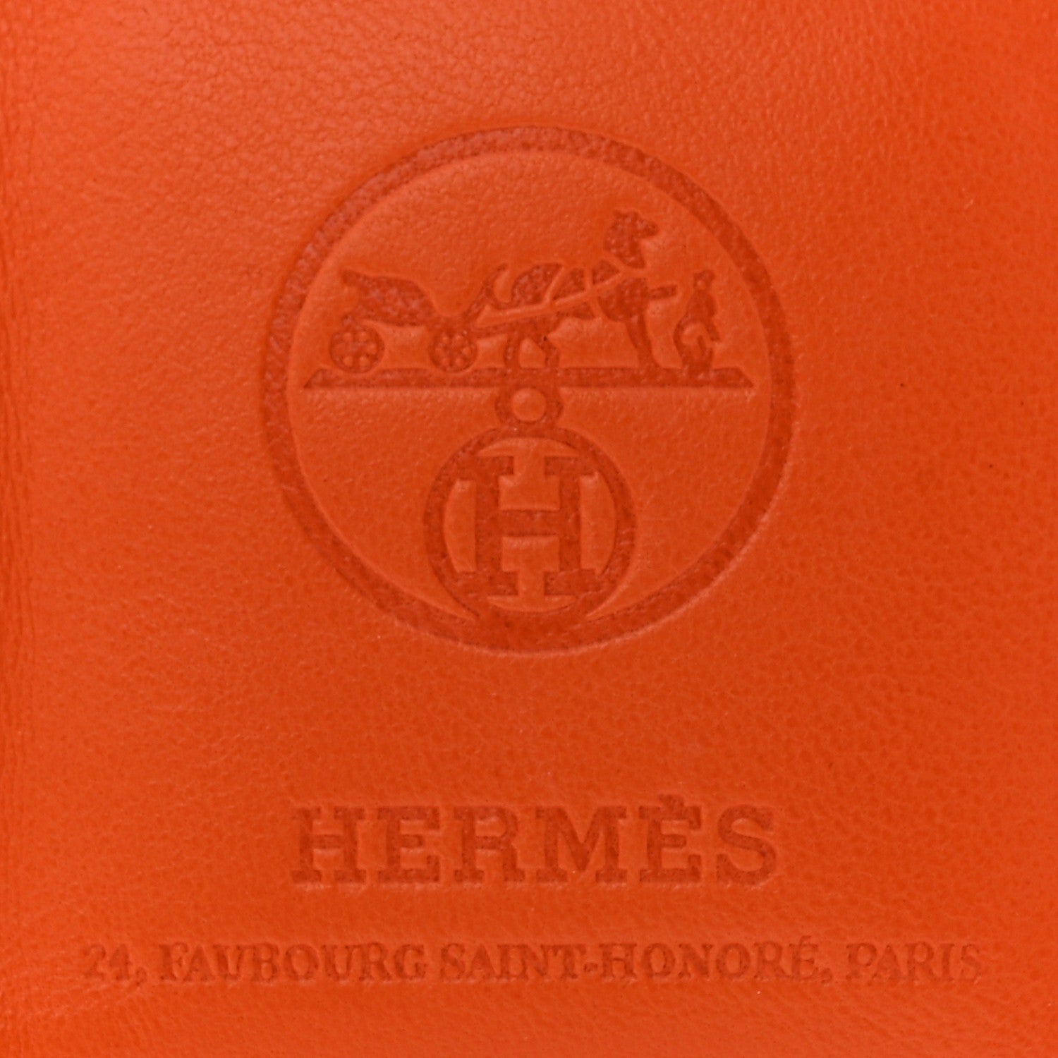 Hermes Milo Lambskin Swift Shopping Bag Charm Feu Gold 3 of 3