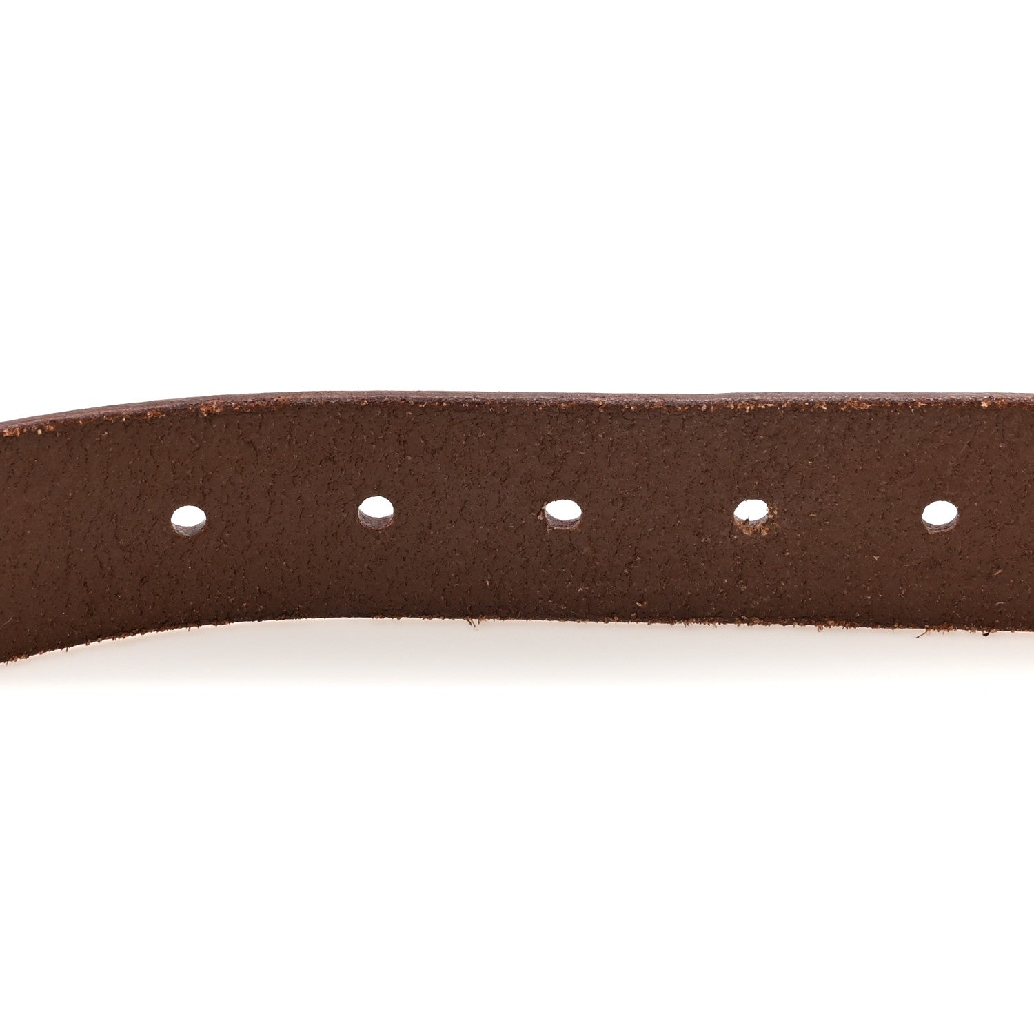 Saint Laurent Vegetable Tanned Square Buckle Belt 85 34 Dark Brown Chocolate 5 of 6