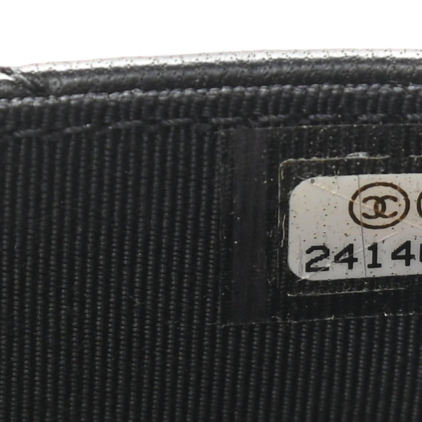 Lambskin Quilted Wallet On Chain WOC Black