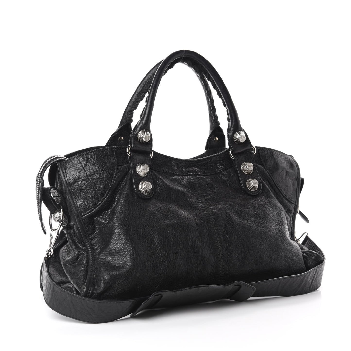 Agneau Giant 21 Silver Hardware Part Time Black