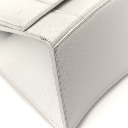 Balenciaga Grained Calfskin Small Hourglass Top Handle Bag White 7 of 13