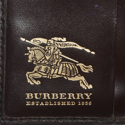 Burberry Haymarket Check Continental Wallet Brown 5 of 9