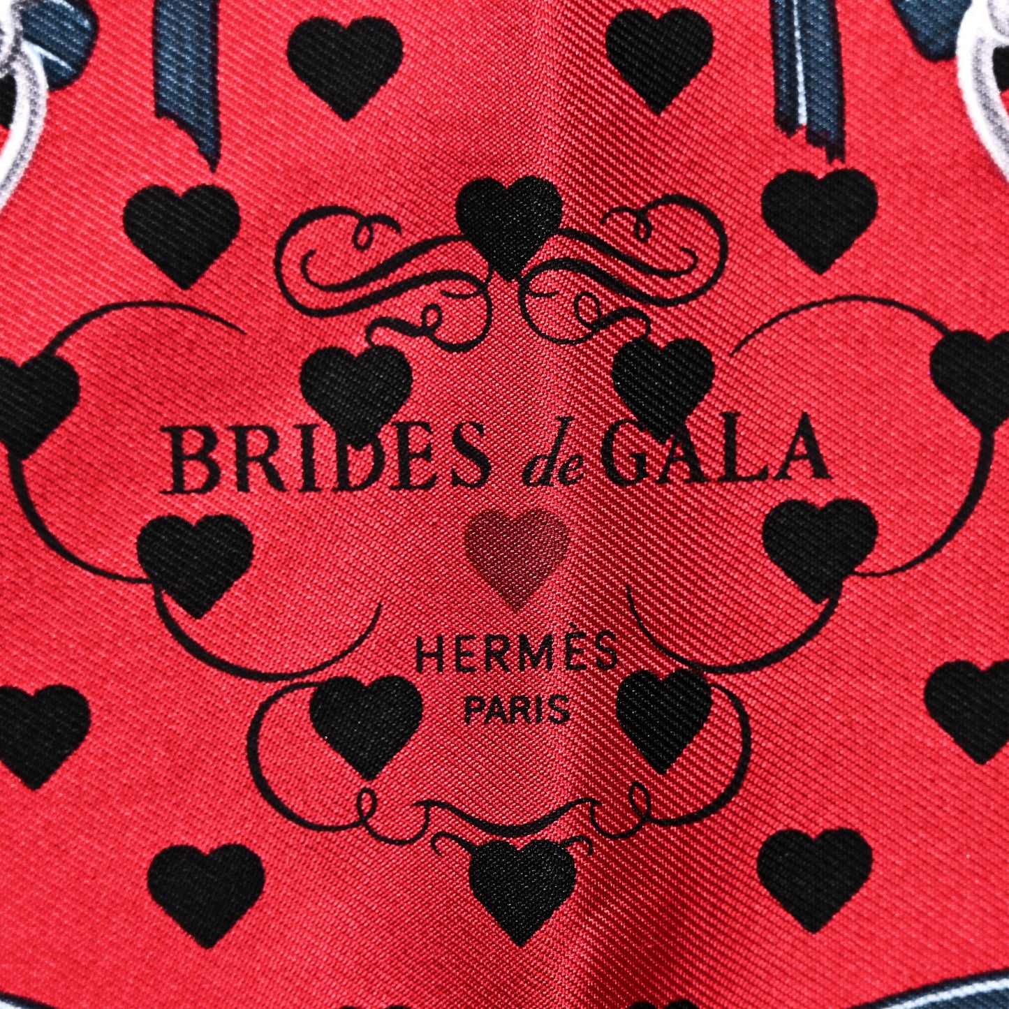 Silk Brides De Gala Love Pocket Square Canard Rouge Blanc