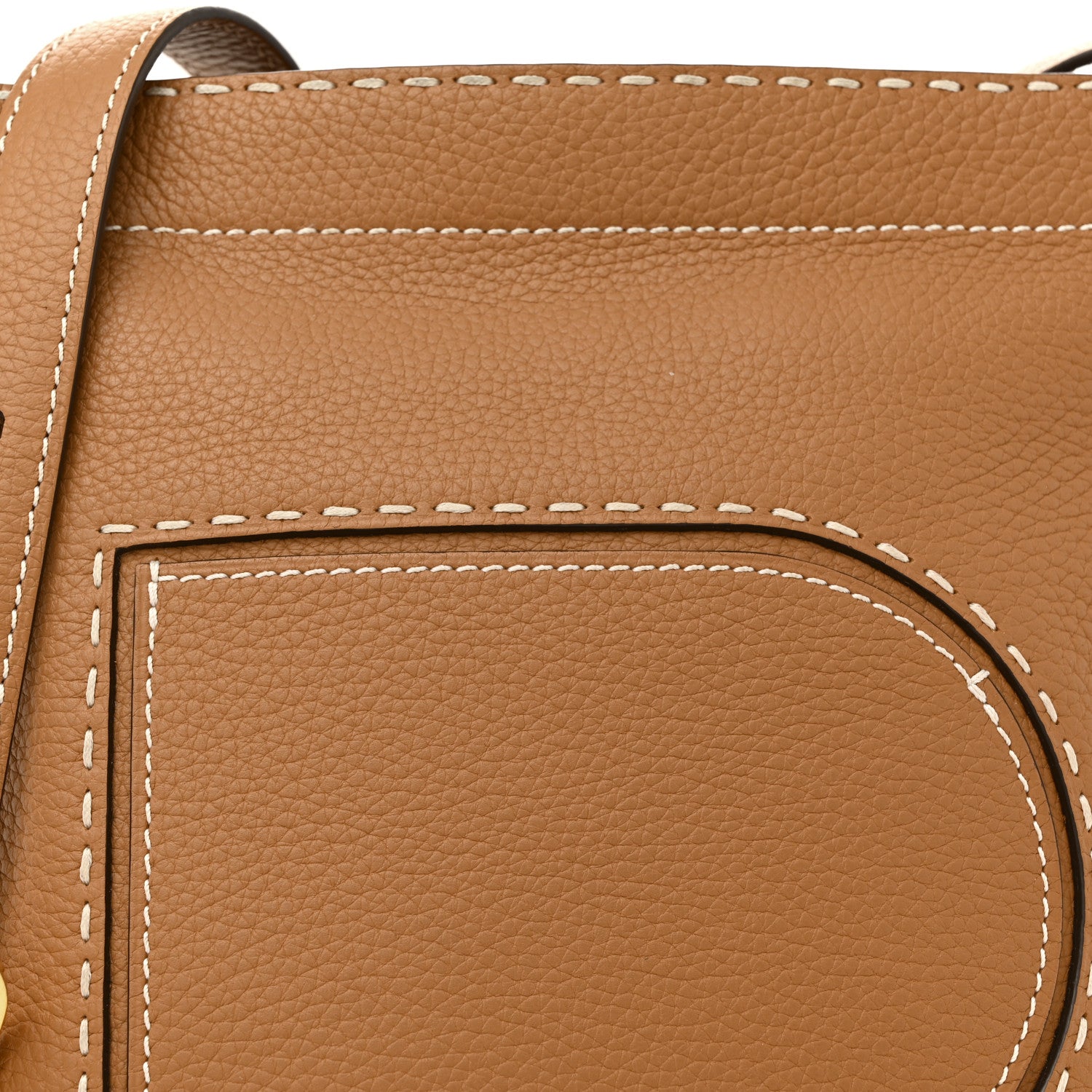Delvaux Taurillon Pin Daily Surpique Bucket Vegetal Ivory 7 of 10