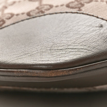 Gucci Monogram Lobster Clasp Jackie O Hobo Brown 9 of 9