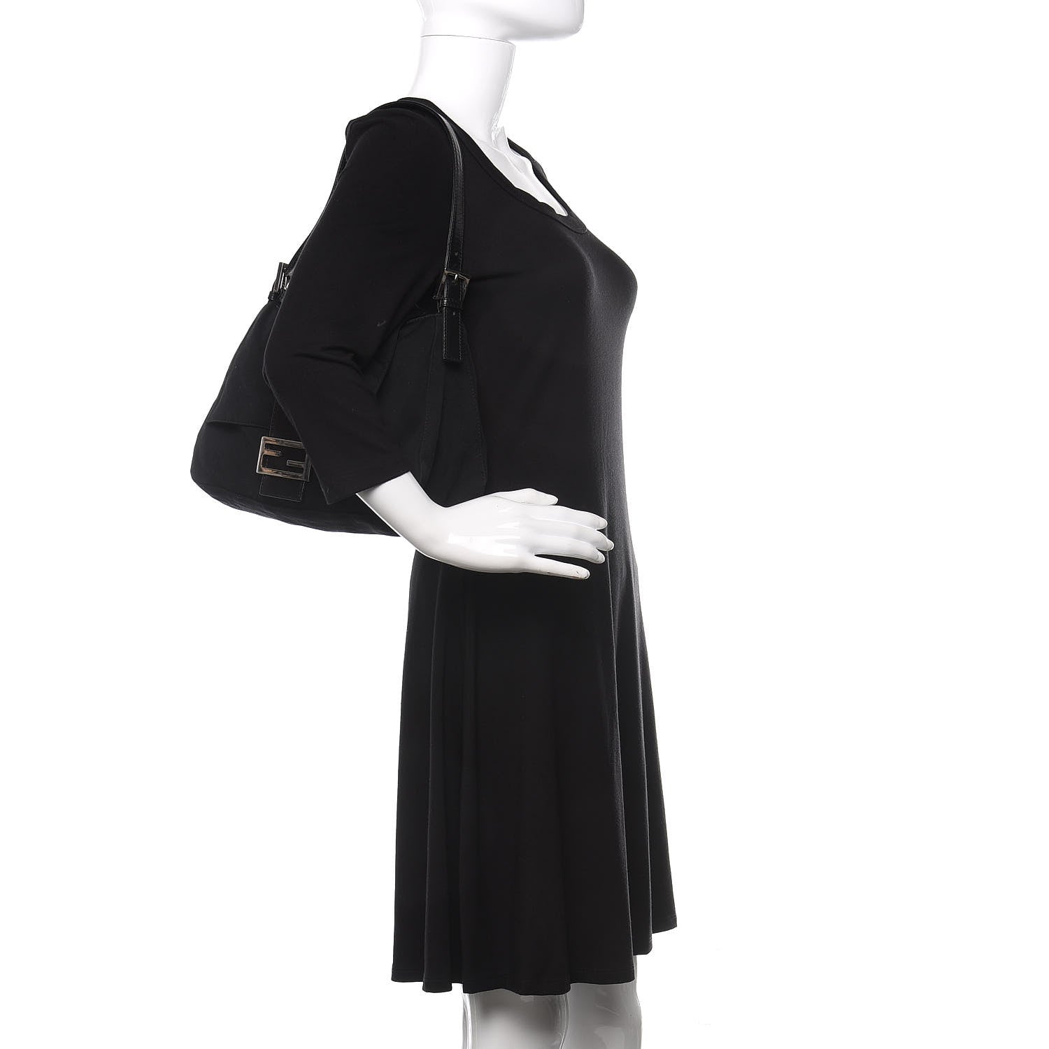 Fendi Neoprene Mama Baguette Black 2 of 10