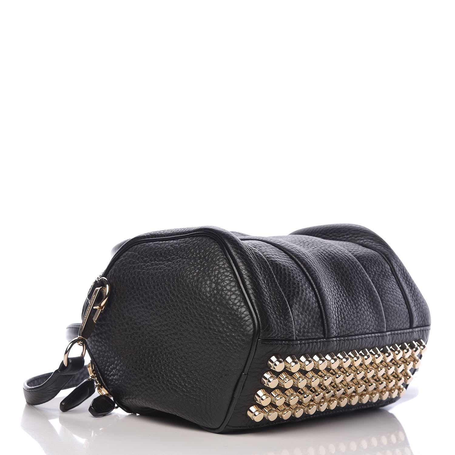 Alexander Wang Pebbled Lambskin Rockie Black Pale Gold Hardware 4 of 10