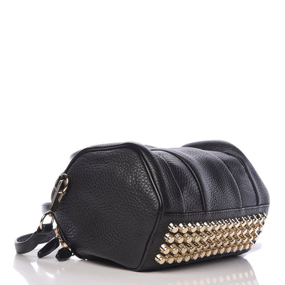 Alexander Wang Pebbled Lambskin Rockie Black Pale Gold Hardware 4 of 10