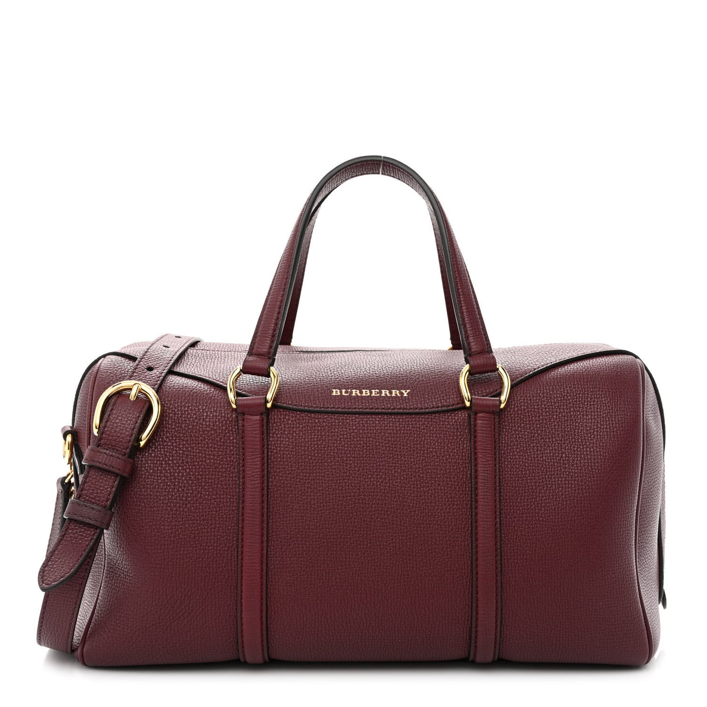 Derby Calfskin Medium Alchester Bowling Bag Mahogany Red