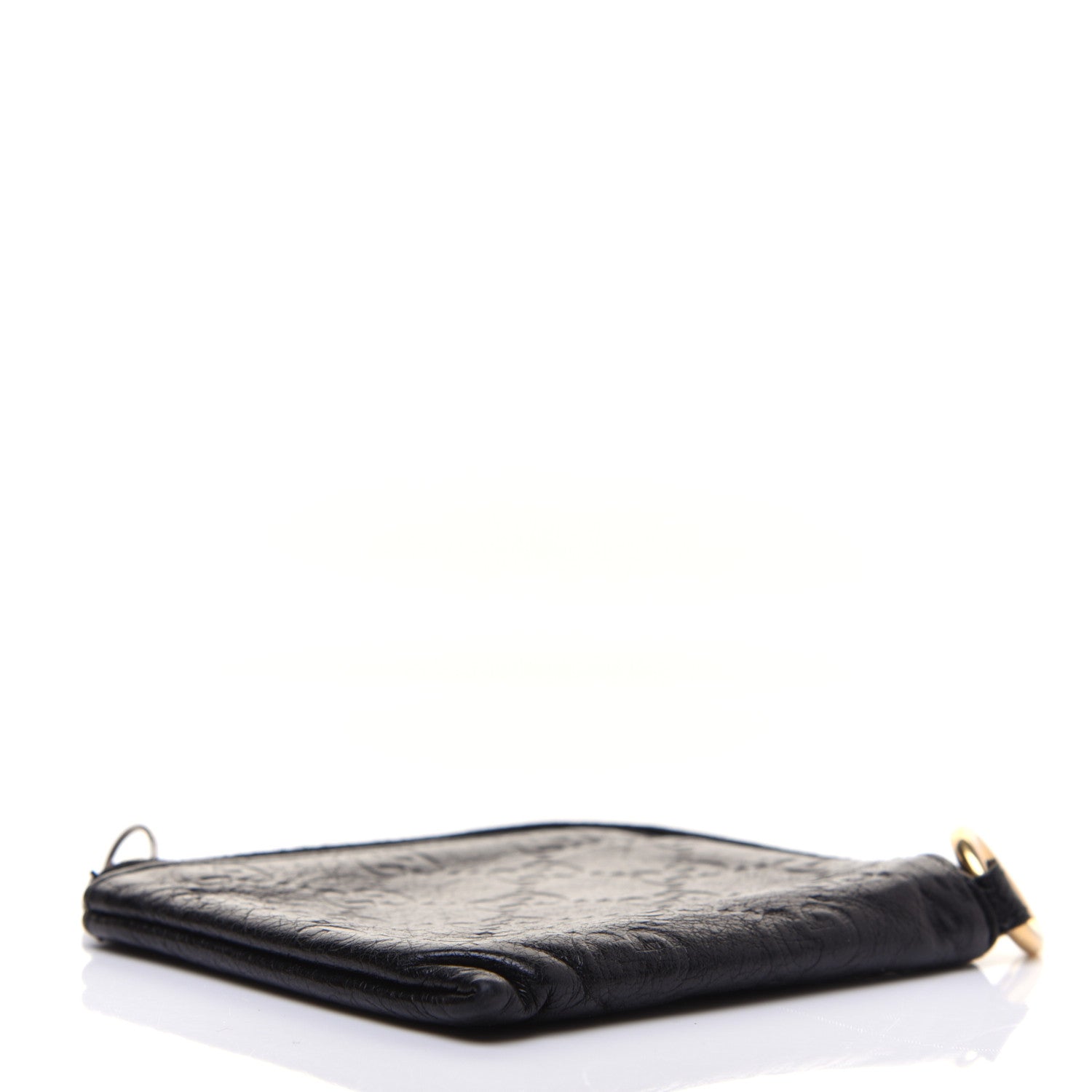 Gucci Guccissima Zip Around Coin Purse Wallet Black 4 of 13