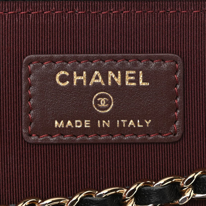 Chanel Lambskin Quilted Small Vanity Case With Chain Black 8 of 11