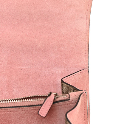 Gucci GG Supreme Monogram Suede Crystal Medium Dionysus Shoulder Bag Beige Ebony Light Peonia 11 of 17