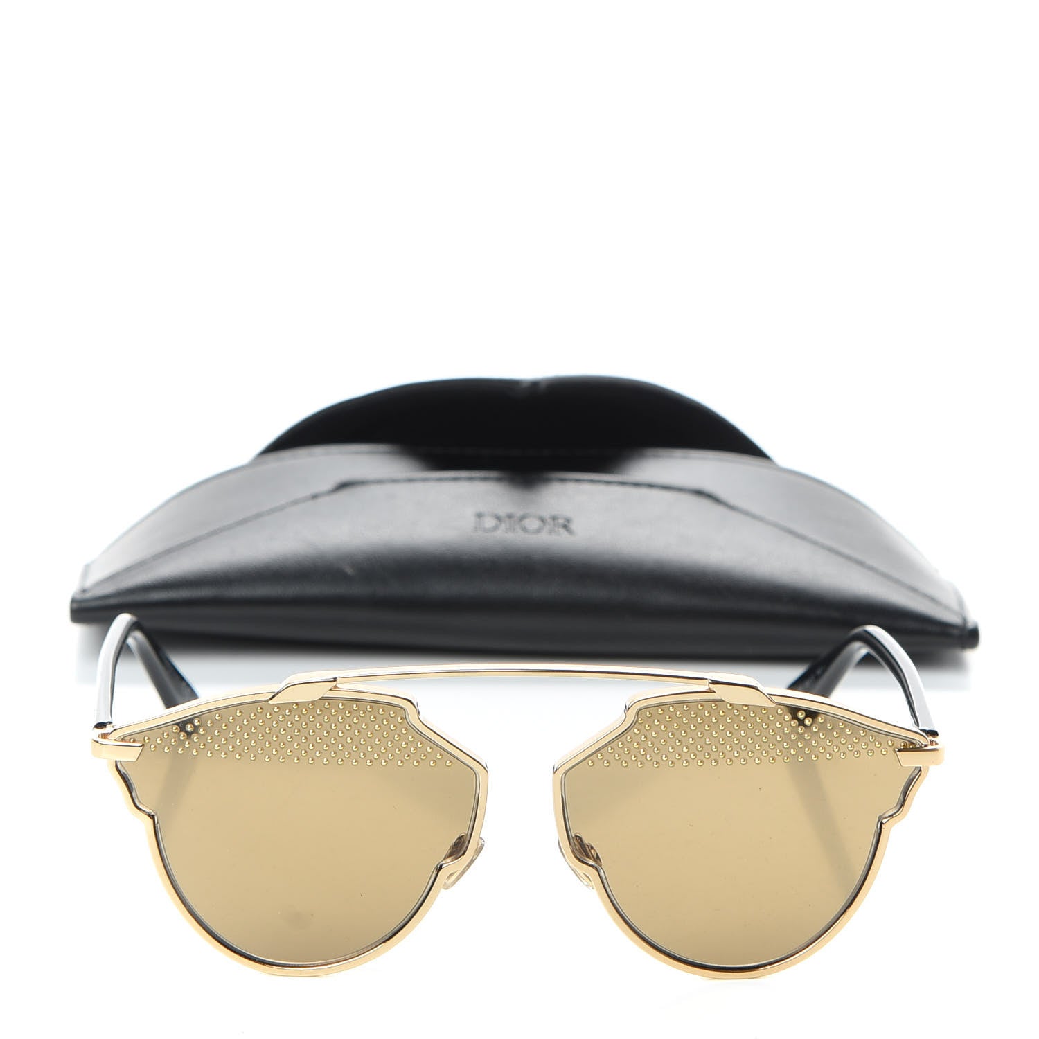 Christian Dior Studded So Real Sunglasses Gold 7 of 7