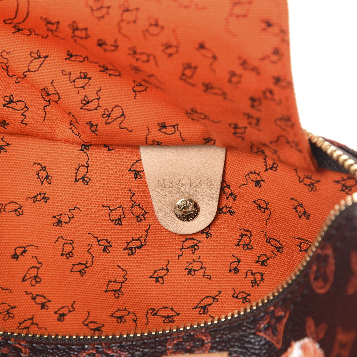 Louis Vuitton Catogram Speedy Bandouliere 30 Marron 6 of 10
