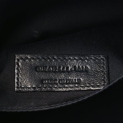 Saint Laurent Calfskin Matelasse Monogram Lou Camera Bag Black 9 of 9