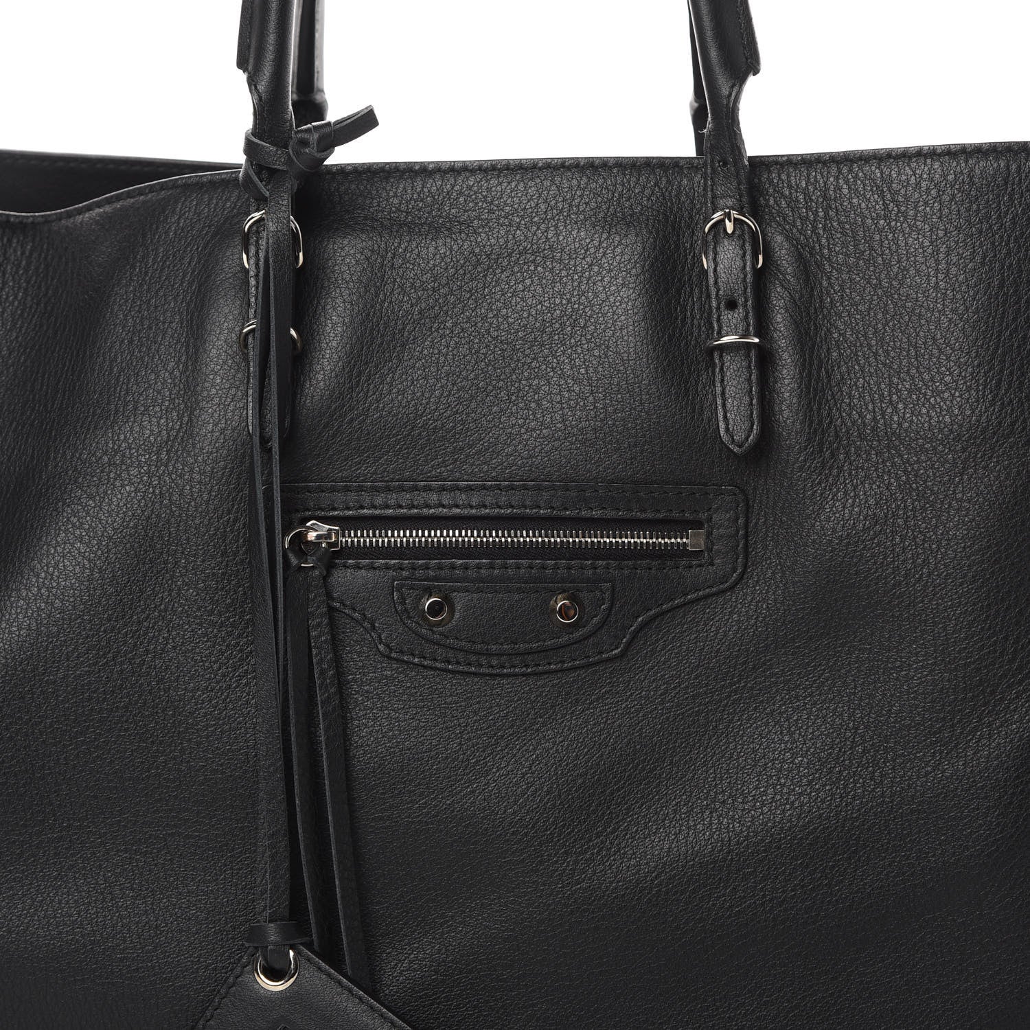 Balenciaga Supple Calfskin Papier A4 Zip Around Tote Black 8 of 11