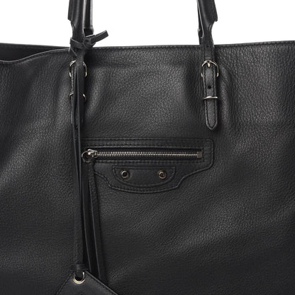 Balenciaga Supple Calfskin Papier A4 Zip Around Tote Black 8 of 11