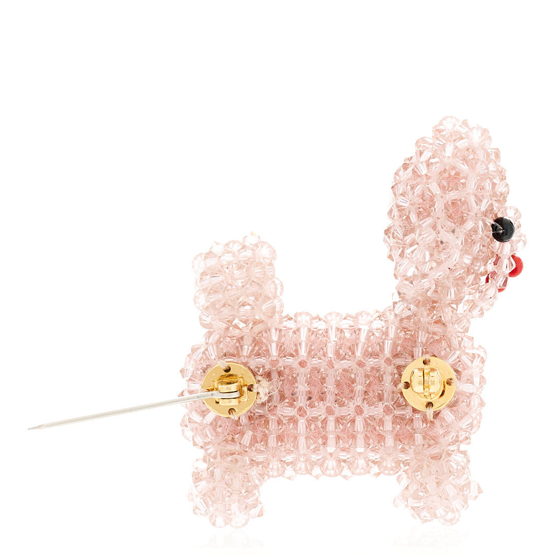 Gucci Beaded Dog Brooch Pink 4 of 6