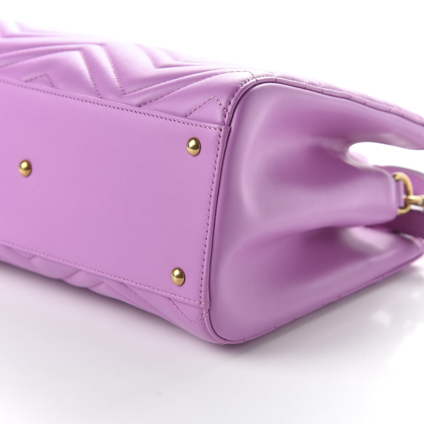 Calfskin Matelasse Small GG Marmont Tote Candy Mousse
