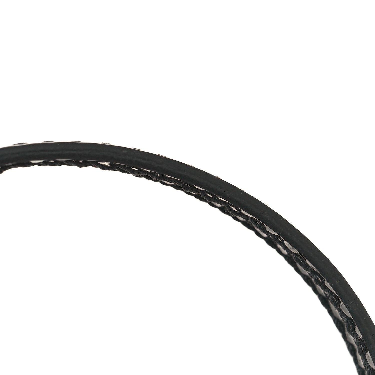 Gucci Patent Crystal G Buckle Bracelet Black 5 of 6