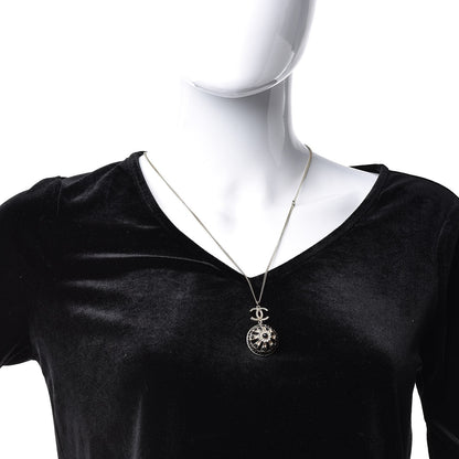 Chanel Crystal CC Roman Palace Dome Long Necklace Gold 4 of 10