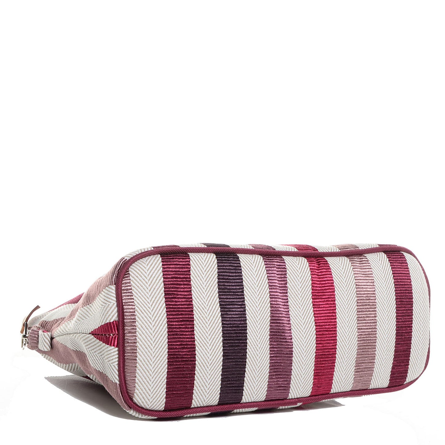 Cotton Viscose Striped Bolide Toiletry Case MM