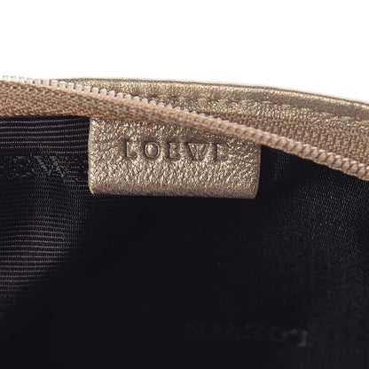 Loewe Metallic Lambskin Cosmetic Pouch Gold 6 of 9