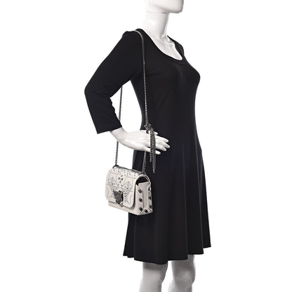 Jimmy Choo Lambskin Studded Star Lockett Petite Crossbody Bag Chalk 2 of 10
