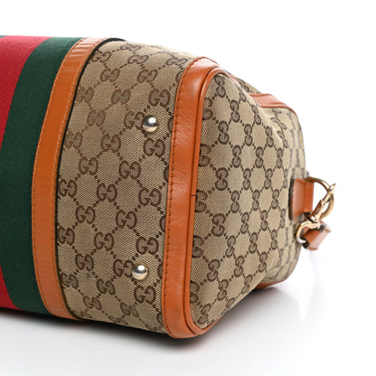 Gucci Monogram Vintage Web Medium Boston Tobacco 9 of 15