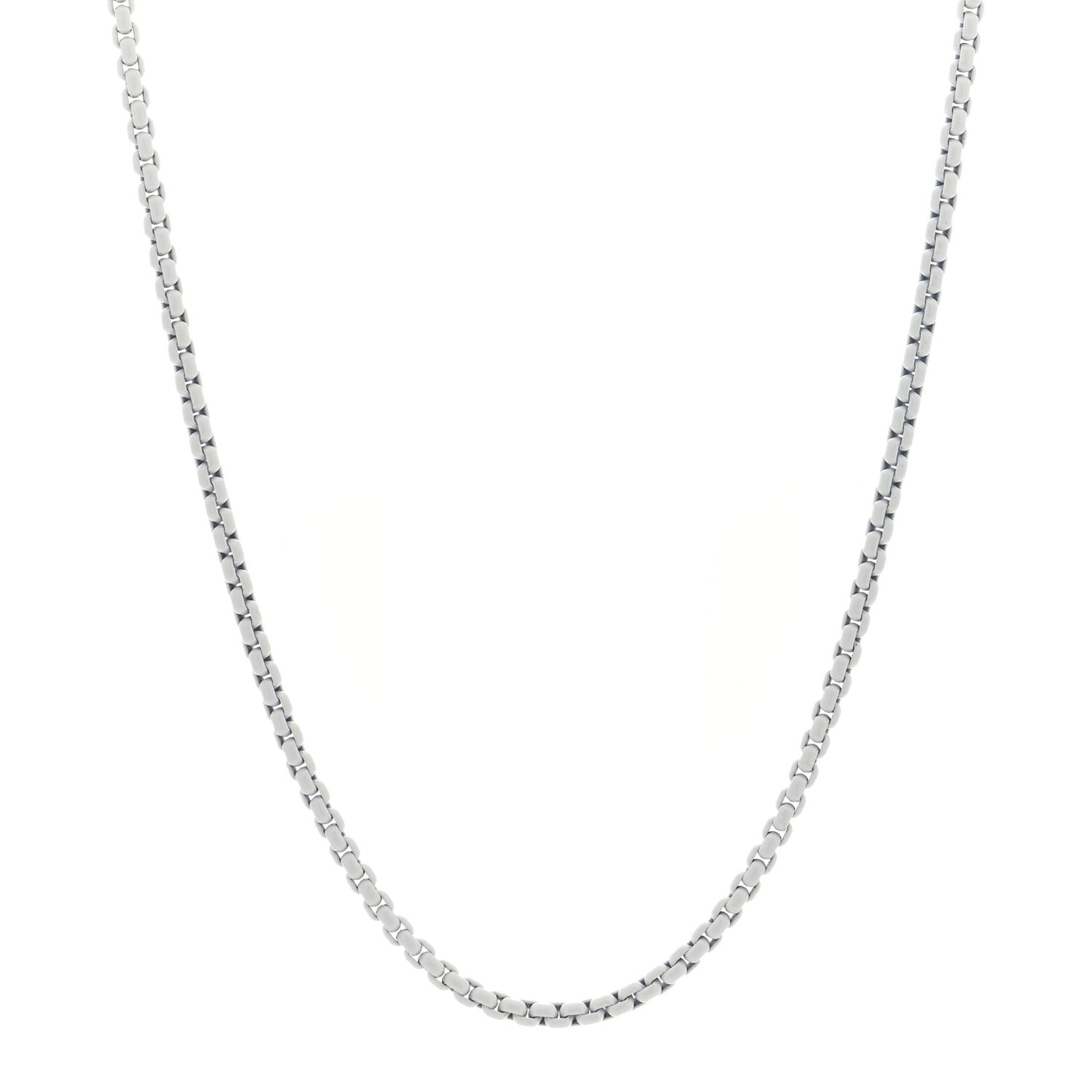 Stainless Steel 14K Yellow Gold Acrylic Bel Aire Chain Necklace 18"  White