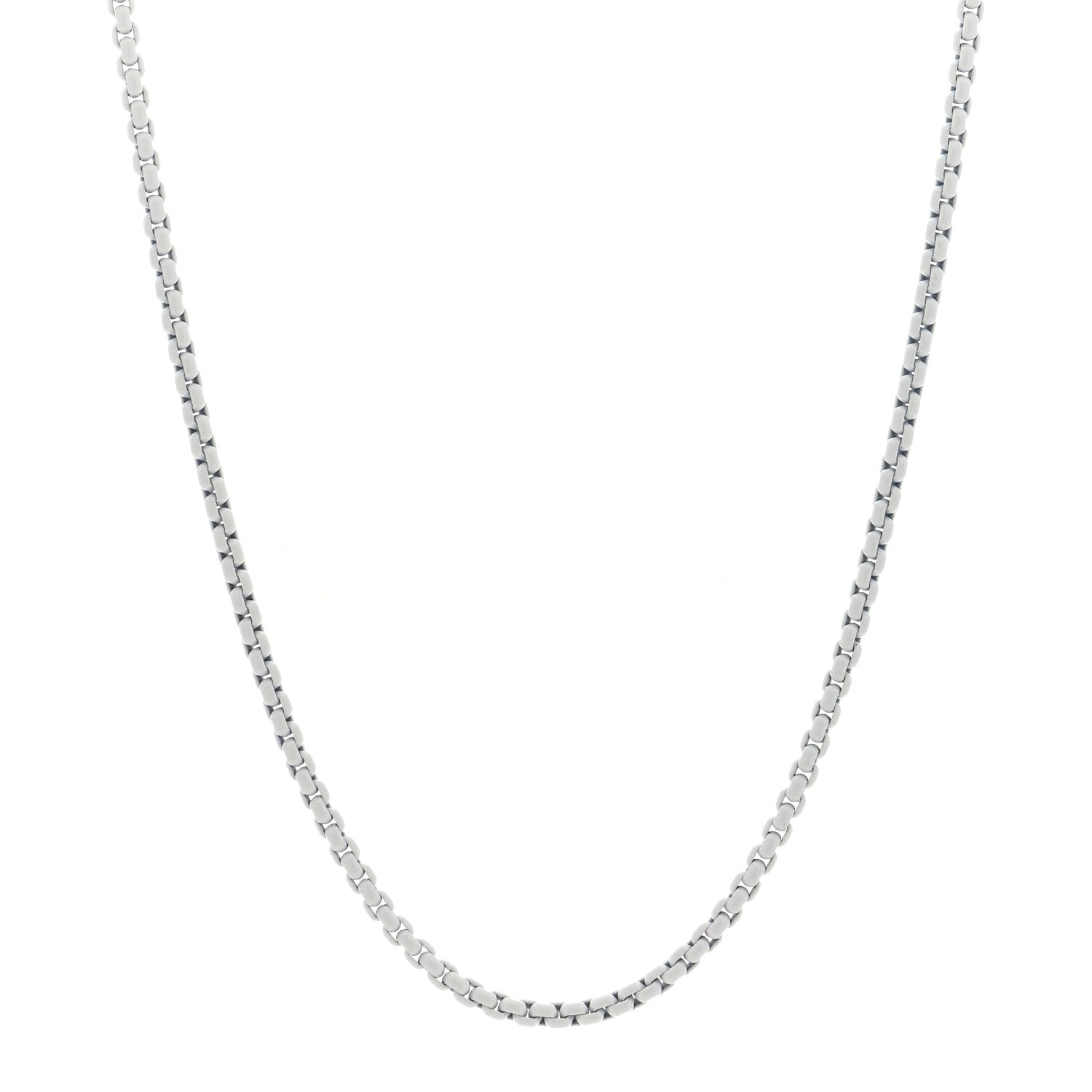 David Yurman Stainless Steel 14K Yellow Gold Acrylic Bel Aire Chain Necklace 18"  White 1 of 4