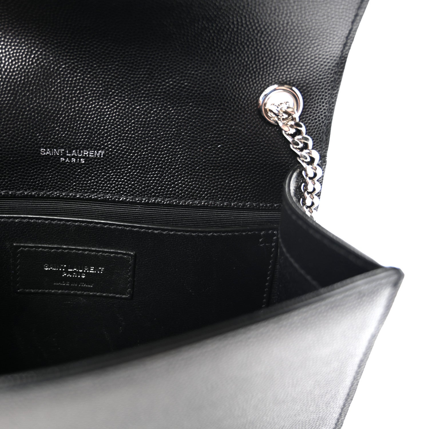 Saint Laurent Grain De Poudre Small Monogram Kate Satchel Black 6 of 9
