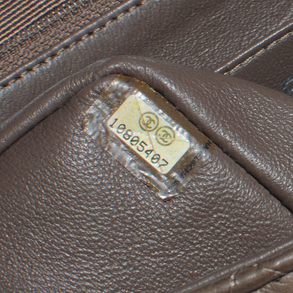 Lambskin Jumbo Single Flap Taupe