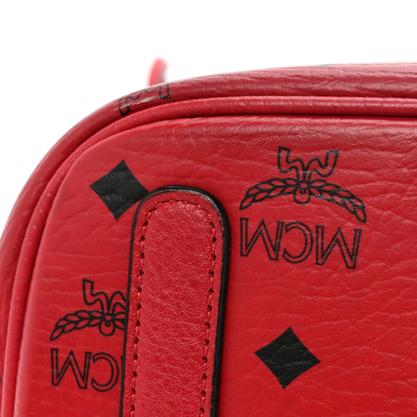 Visetos Medium Liz Reversible Shopper Tote Ruby Red