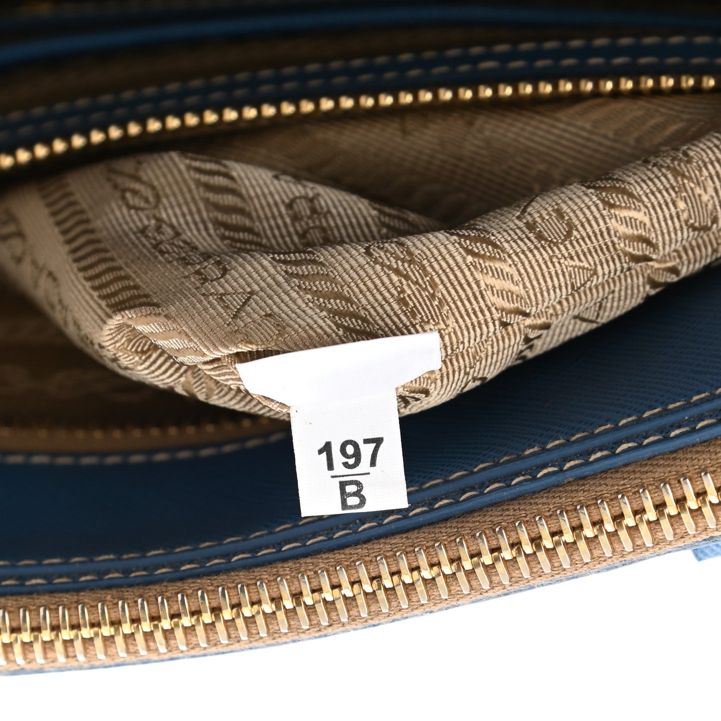 Jacquard Logo Tote Azzurro