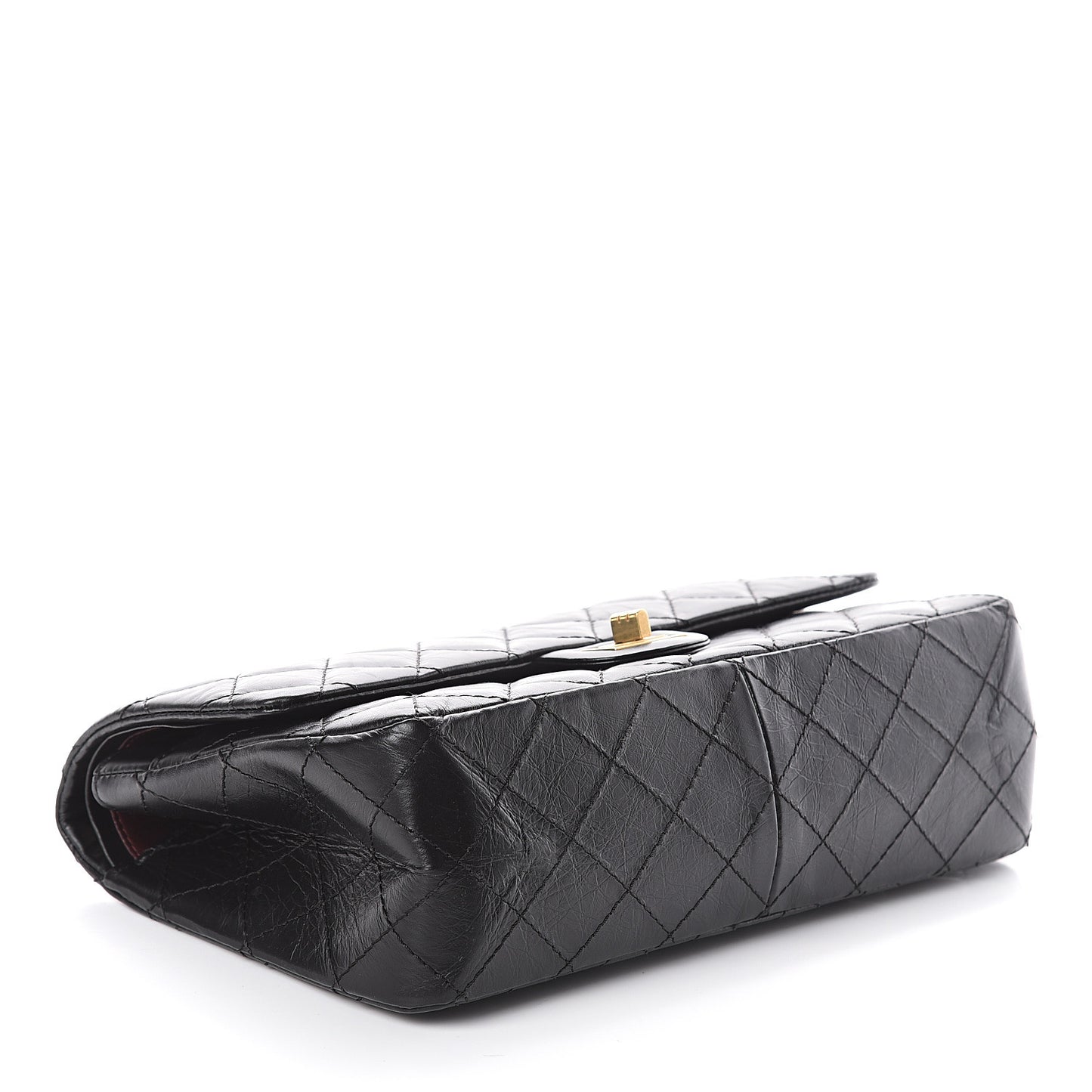 Aged Calfskin Quilted 2.55 Reissue 226 Flap Black