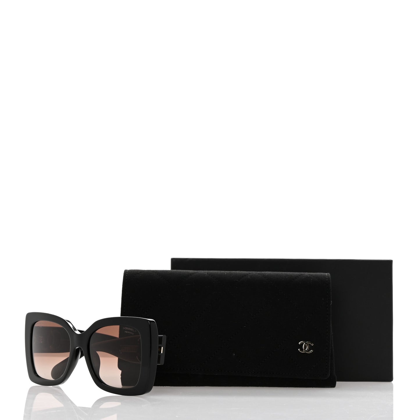 Square Polarized CC Sunglasses 5494-A Black