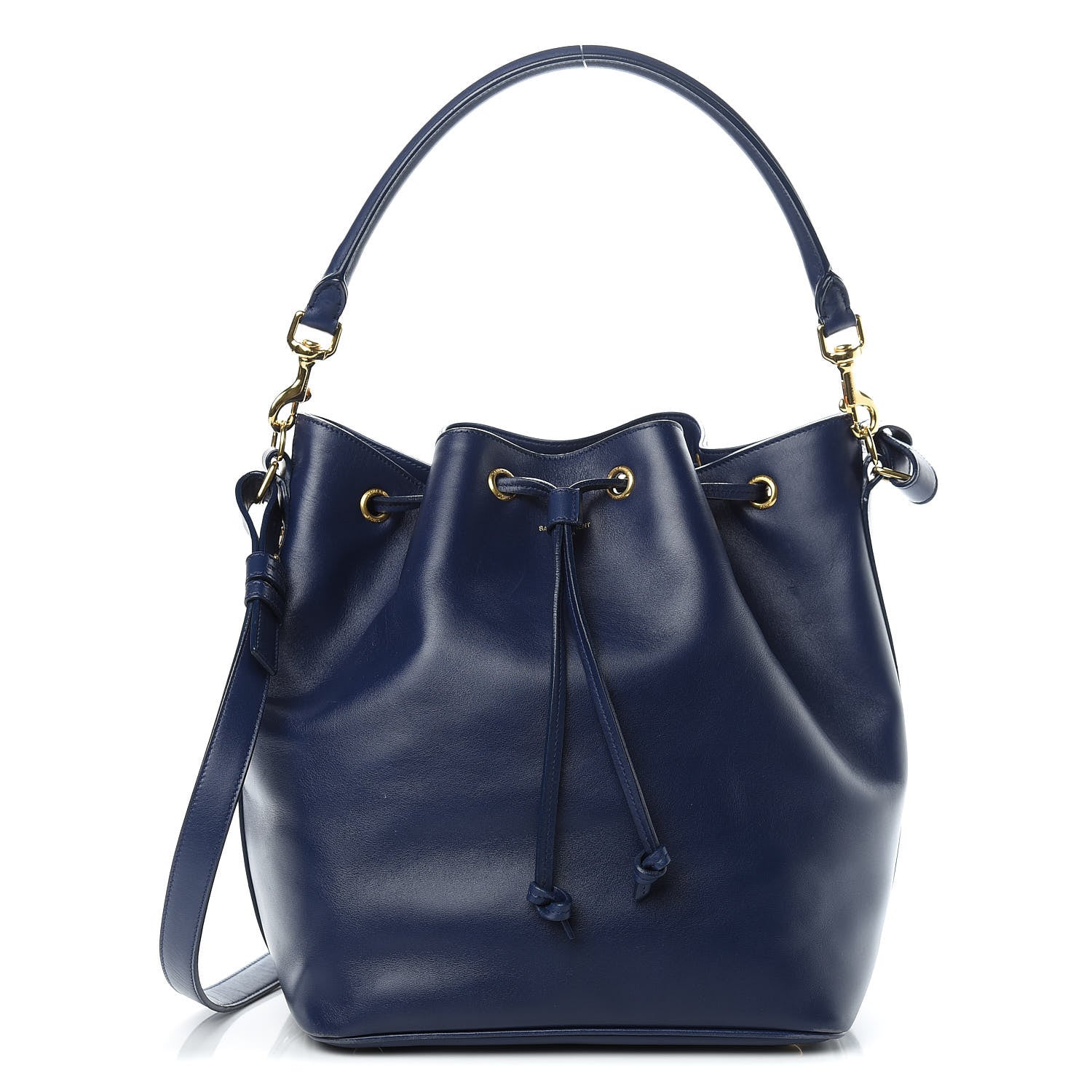 Saint Laurent Calfskin Large Emmanuelle Bucket Bag New Marine 1 of 15