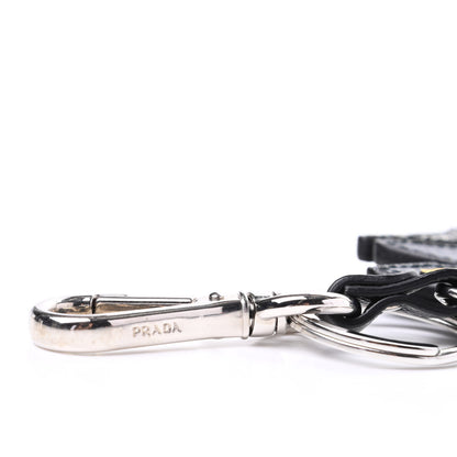 Prada Saffiano Robot Trick Keychain Black 5 of 6