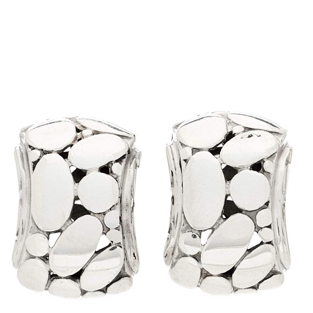 Sterling Silver Kali Pebble Earrings