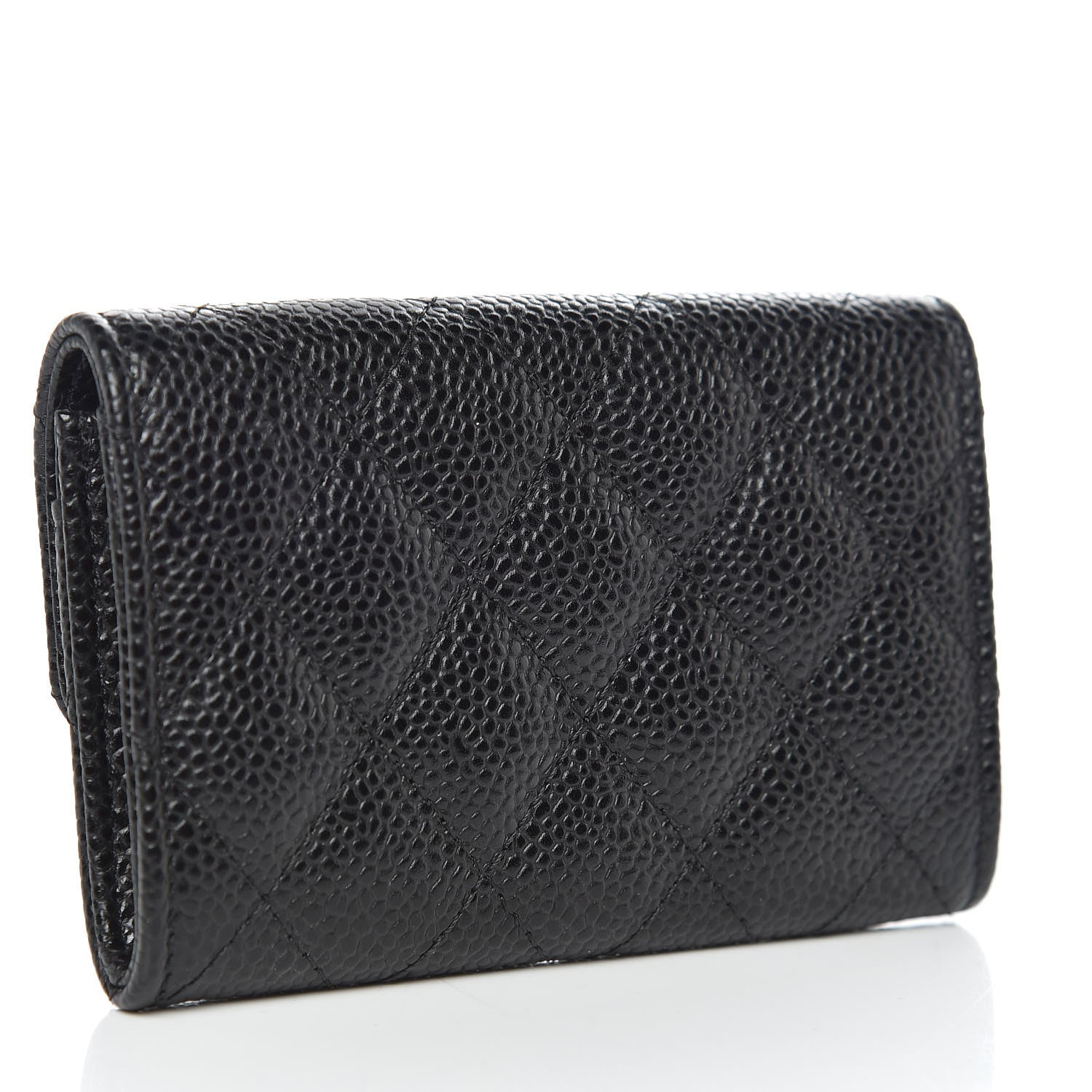 Chanel Caviar Quilted Flap Card Holder Black 3 of 9
