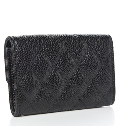 Chanel Caviar Quilted Flap Card Holder Black 3 of 9
